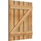 Ekena Millwork Spaced Board-n-Batten Shutters w/Z-Bar, Rough Sawn Western Red Cedar, 28 7/8W x 33H, PR RBS06Z29X033RWR - alternate 3